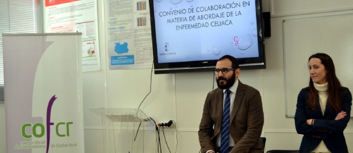 Presentada la campaa para formar e informar sobre la enfermedad celiaca en el Colegio de Farmacuticos de Ciudad Real  